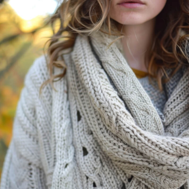 Damen Strickschal