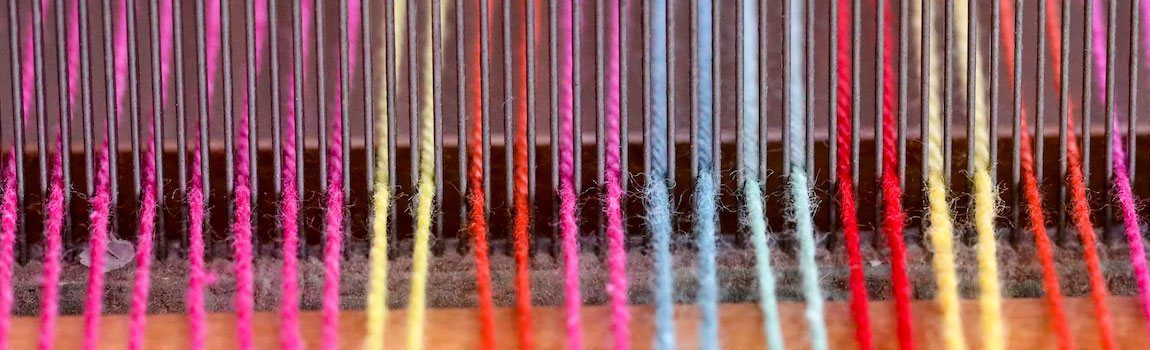 Verschiedene Stoffgarne