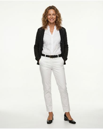 Ajour Strickjacke in schwarz von Diana