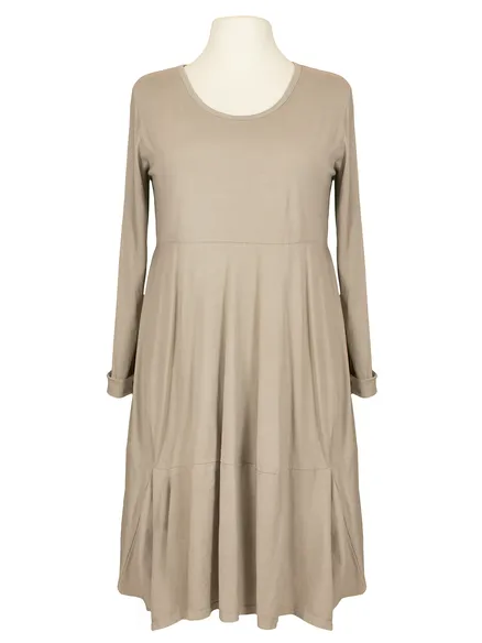 Ballonkleid in beige von Made in Italy