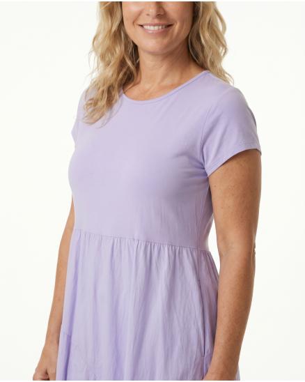 Ballonkleid Baumwolle in lila von Wendy