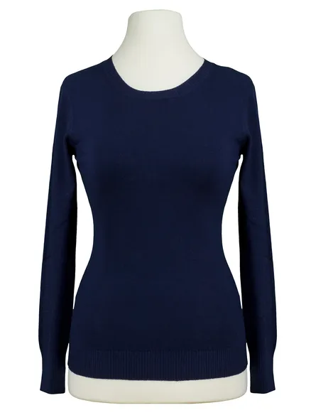 Basic Pullover in blau von Beauty Women