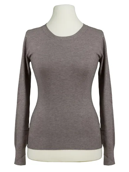 Basic Pullover in braun von Beauty Women