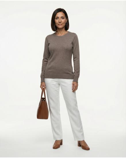 Basic Pullover in braun von Beauty Women