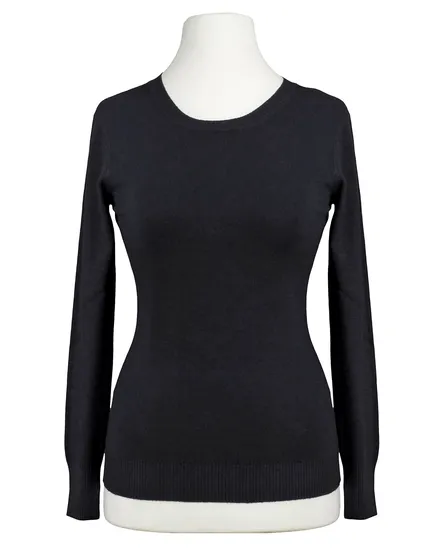 Basic Pullover in schwarz von Beauty Women