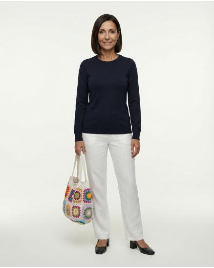 Basic Pullover in schwarz von Beauty Women