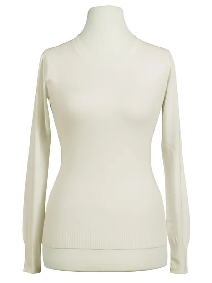 Basic Pullover in wollwei� von Beauty Women