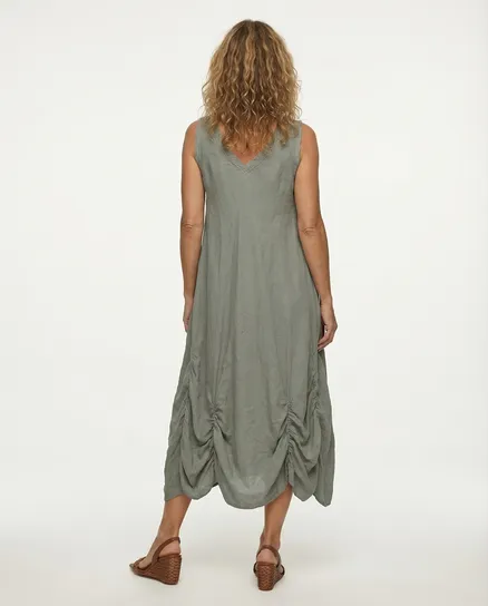 Baumwollkleid in khaki von Montan