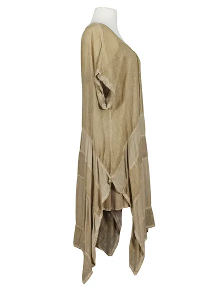 Baumwollkleid 2-tlg in camel von Zedd
