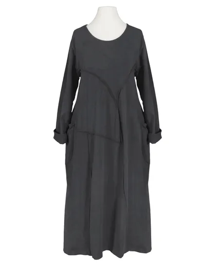 Sweatkleid in anthrazit von New Collection