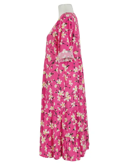 Baumwollkleid Floral in pink von Wendy