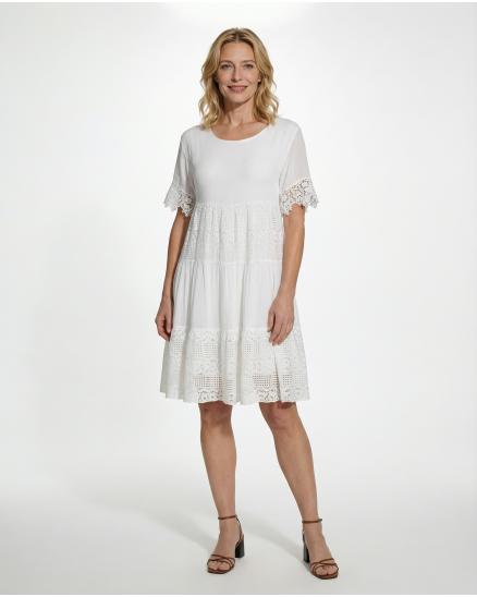 Baumwollkleid Spitze in weiss von Diana