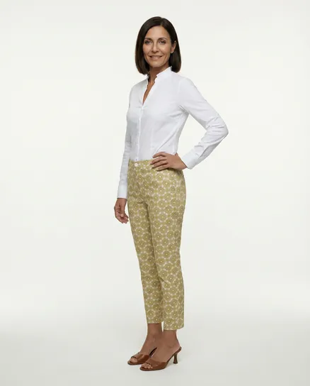 Bengalin Hose mit Muster in beige von Chic