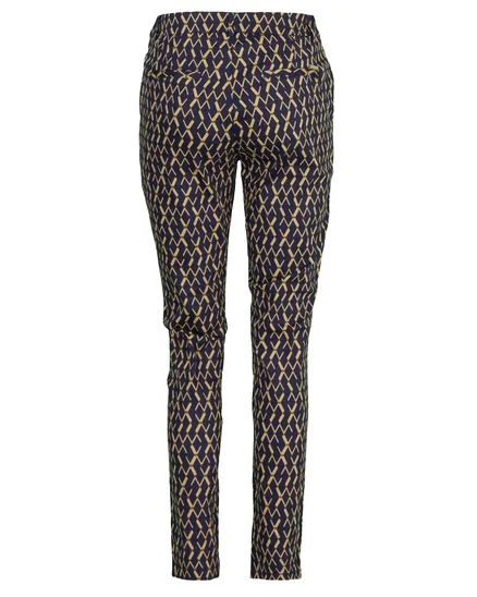 Bengalin Hose mit Muster in blau von Chic