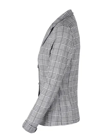 Blazer Karomuster in schwarz von fashion made in italy