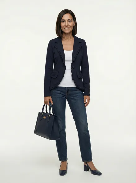 Blazer R�schen in blau von Wendy