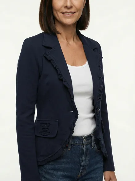 Blazer R�schen in blau von Wendy