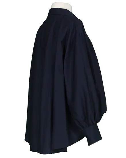 Bluse Ballonschnitt in blau von Made in Italy