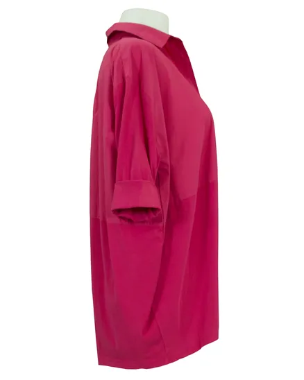 Bluse Ballonschnitt in pink von Made in Italy