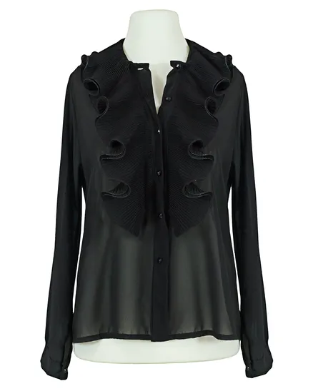 Bluse Chiffon in schwarz von R Linea