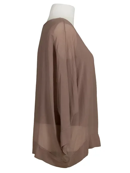 Bluse Chiffonfeeling in altrosa von Mihos