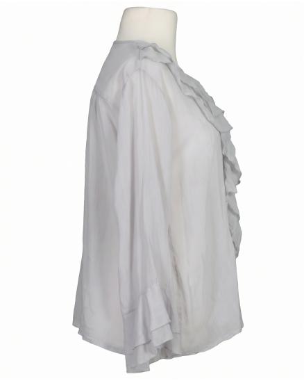 Bluse mit Volant in hellgrau von Selected Touch