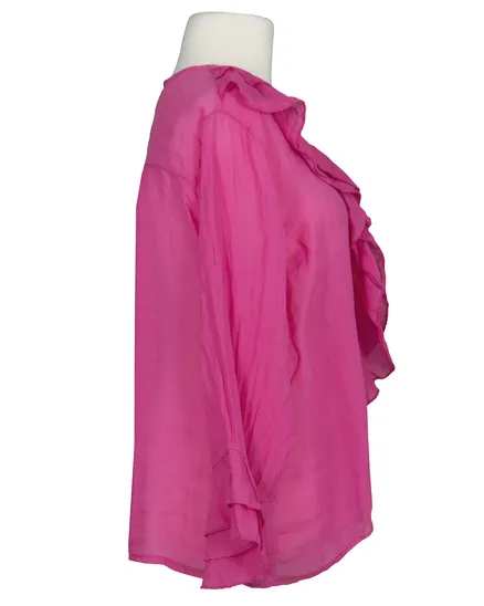 Bluse mit Volant in pink von Selected Touch