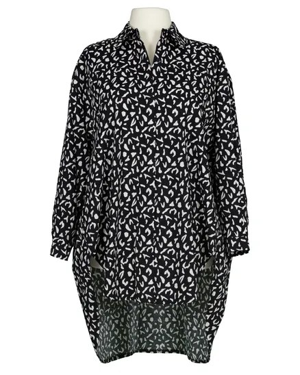 Bluse Print in schwarz von Blu Royal