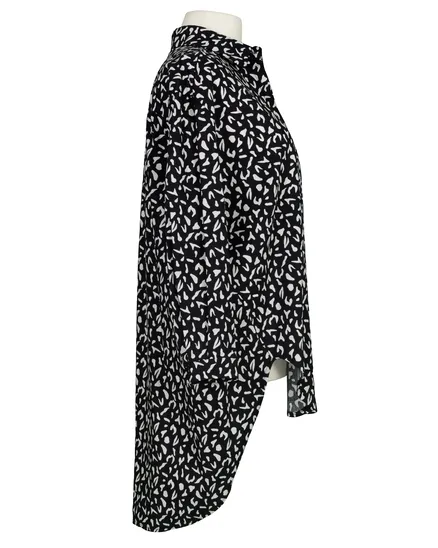 Bluse Print in schwarz von Blu Royal