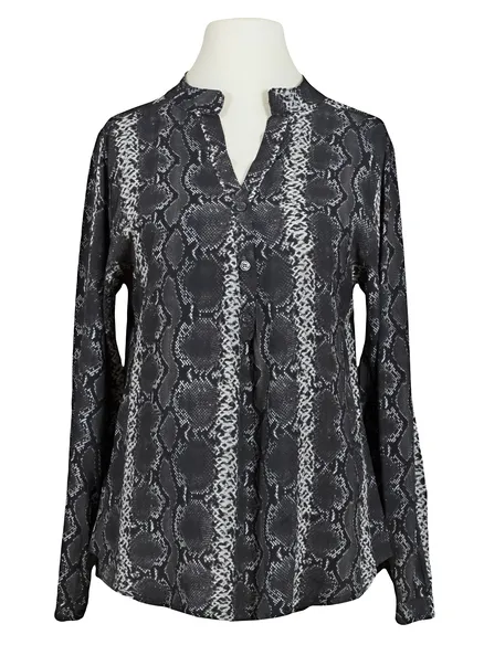 Bluse Schlangenmuster in grau von Made in Italy
