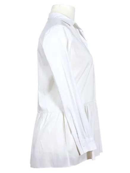 Jersey Bluse in wei� von Esvivid