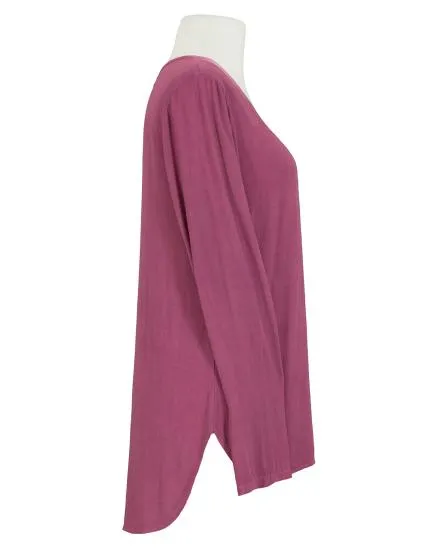Bluse V-Ausschnitt in beere von Esvivid