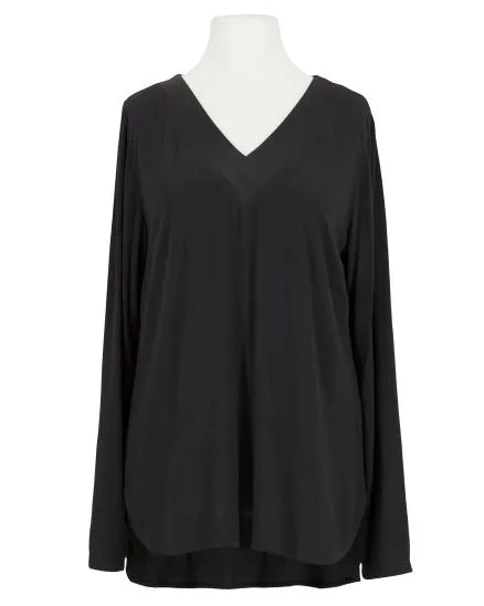 Bluse V-Ausschnitt in schwarz von Esvivid
