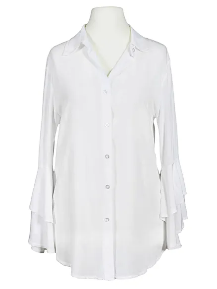 Bluse Volantarm in wei� von RESTART
