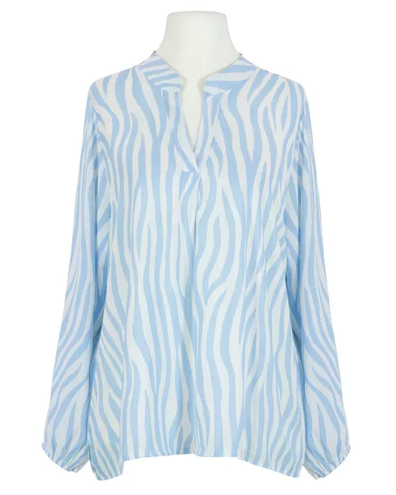 Bluse Zebra Print in hellblau von Selected Touch