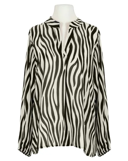 Bluse Zebra Print in schwarz von Selected Touch