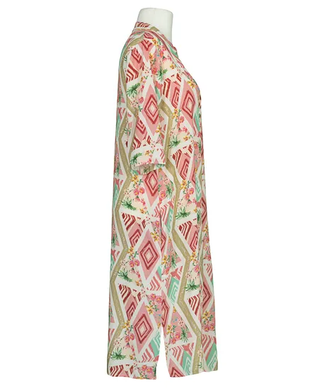 Blusenkleid Print in rosa von H. Trend