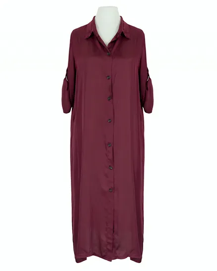 Blusenkleid Satin in bordeaux von Moda Italia