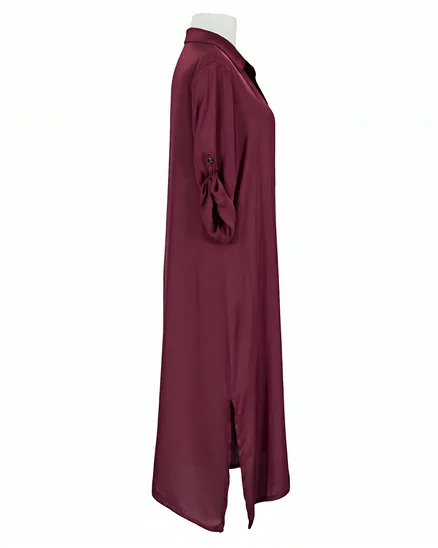 Blusenkleid Satin in bordeaux von Moda Italia