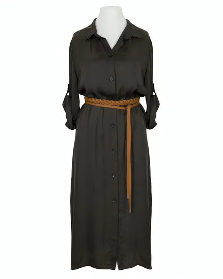 Blusenkleid Satin in braun von Moda Italia