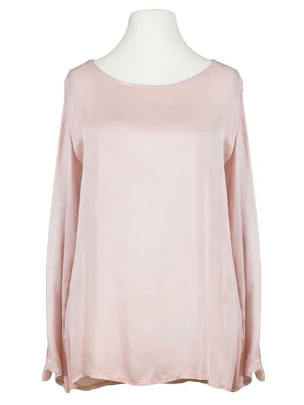 Blusenshirt aus Satin in rosa von Zoe