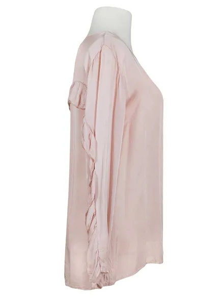 Blusenshirt aus Satin in rosa von Zoe