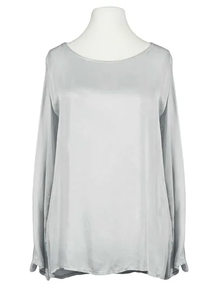 Blusenshirt aus Satin in silbergrau von Zoe
