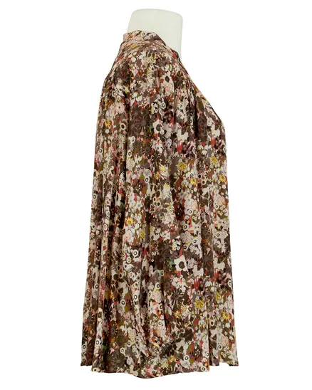 Blusenshirt Floral in braun von New Collection