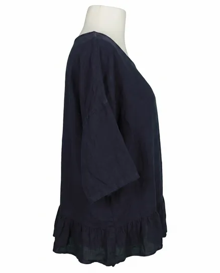 Blusenshirt Leinen in blau von Puro Lino