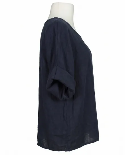 Blusenshirt Leinen in blau von Puro Lino