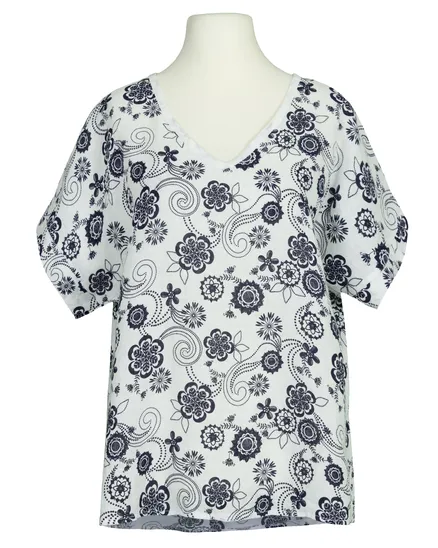 Blusenshirt Leinen in wei� von Puro Lino