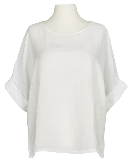 Blusenshirt Leinen in wei� von Puro Lino