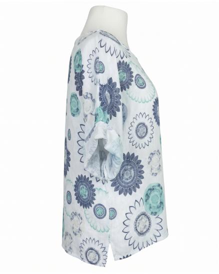 Blusenshirt Leinen in wei� von Puro Lino