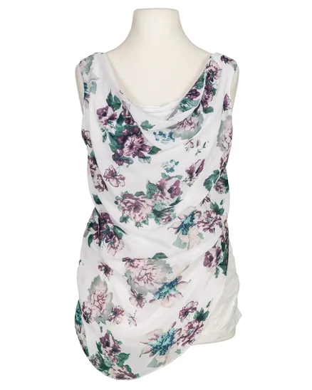Blusenshirt mit Blumen in wei� von Diana